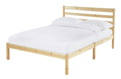 An Image of Habitat Kaycie Double Bed Frame - Pine