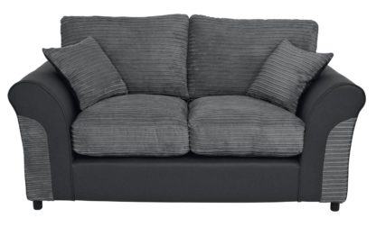 An Image of Argos Home Harry 2 Seater Fabric Sofa bed - Charcoal