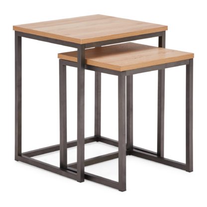e01e728b4499ae6004063a121deaf1dd3af0e37eb41123070cb8ab9c29704abd.jpg An Image of Fulton Oak Effect Square Nest of Tables Light Oak