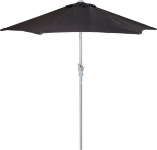 An Image of Argos Home 2.1m Garden Parasol - Black