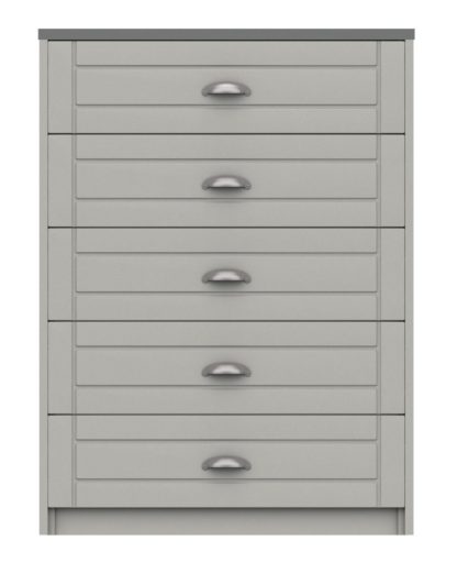 An Image of Kielder 5 Drawer Chest - Grey