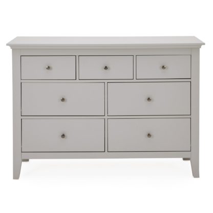 An Image of Lynton Grey 7 Drawer Chest Grey