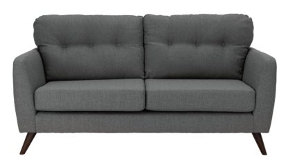 An Image of Habitat Hayle 3 Seater Fabric Sofa - Grey