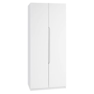 An Image of Legato White 2 Door Wardrobe White