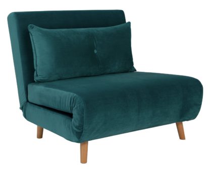 An Image of Habitat Roma Fabric Chairbed - Teal