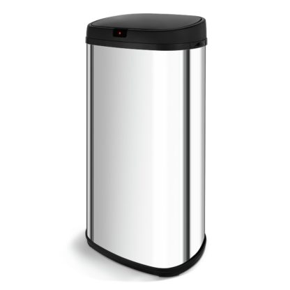 An Image of Tower 42 Litre Sensor Bin - Stainless Steel