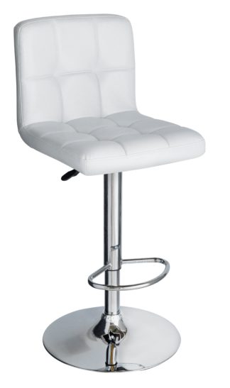 An Image of Habitat Nitro Bar Stool - White