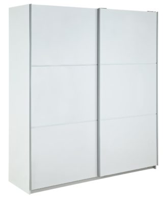 An Image of Habitat Holsted White Extra Large Wardrobe