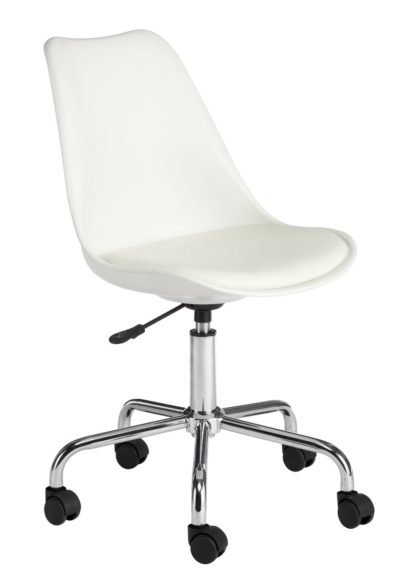 An Image of Habitat Ginnie Office Chair - White