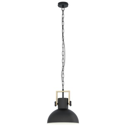 An Image of Eglo Lubenham Pendant Light - Black