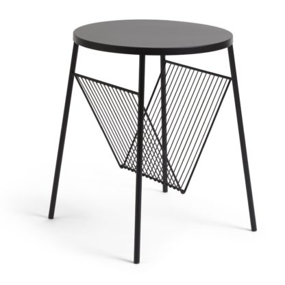 An Image of Habitat Mid Century Record Holder Table - Black