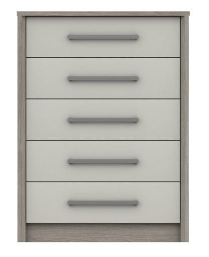 An Image of Grasmere 5 Drawer Chest - White