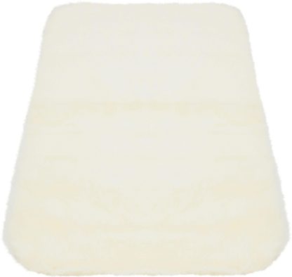 e85555128eaf917fc5df3be202823d00f6ee7ff5bffb5c18cce8bb72e586c269.jpg An Image of Homemaker Faux Fur Oblong Rug - 75x120cm - Black