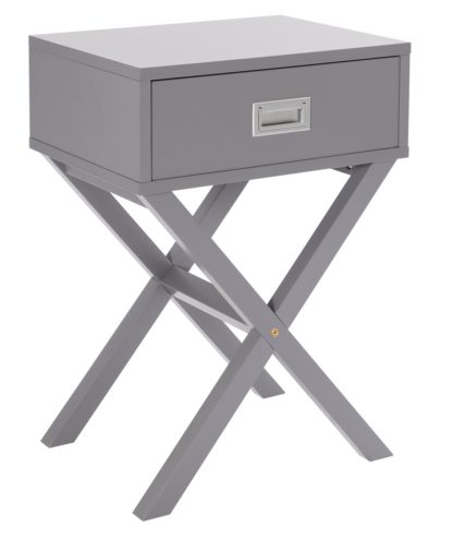 An Image of Habitat X Frame Bedside Table - Grey