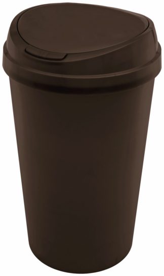 An Image of Curver 45 Litre Touch Top Bin - Black