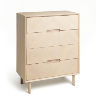 An Image of Habitat Halden Skandi 4 Drawer Chest - Natural