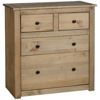 An Image of Panama 4 Drawer Chest Natural