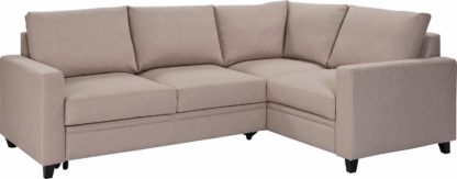 An Image of Habitat Seattle Left Corner Fabric Sofa Bed - Natural