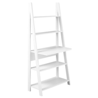 An Image of Tiva White Ladder Desk White