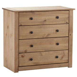 An Image of Panama 4 Drawer Chest Natural