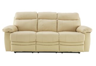 An Image of Argos Home Paolo 3 Seater Power Recliner Sofa - Ivory