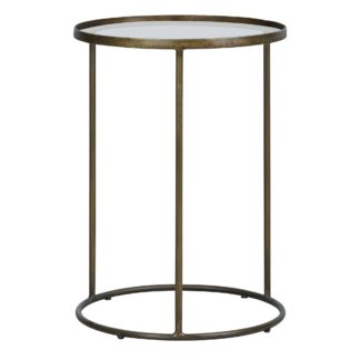 An Image of Pimlico Antique Brass Side Table Antique Brass