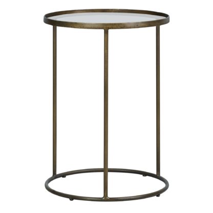 f1e9d16379bb8a5bd6936ebe7caa3f4181295fa88effdcb7088e6065eaa7d0b7.jpg An Image of Pimlico Antique Brass Side Table Antique Brass
