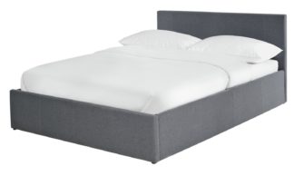 An Image of Habitat Heathdon End Open Ottoman Kingsize Bed - Grey