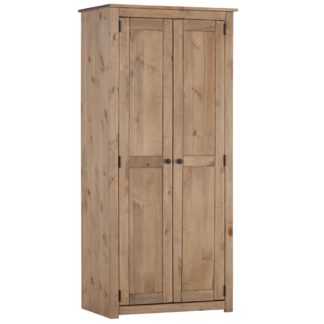 An Image of Panama 2 Door Wardrobe Natural