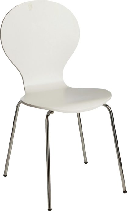 An Image of Habitat Bentwood Metal Dining Chair - Jet Grey