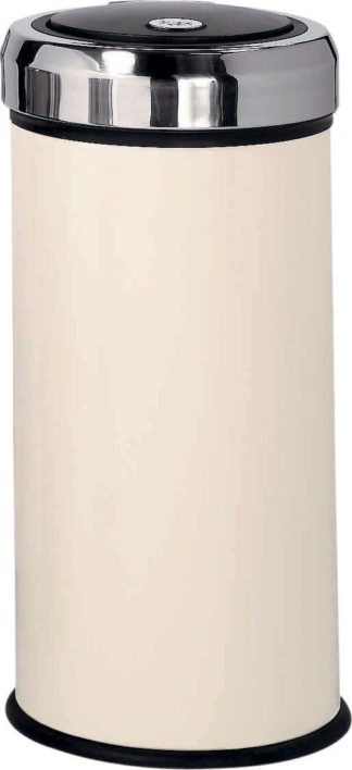 An Image of Argos Home 30 Litre Press Top Kitchen Bin - Cream