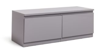 An Image of Habitat Jenson 2 Door TV Unit - Grey