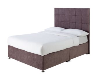 An Image of Forty Winks 1500 Pocket Gel Kingsize Divan - Mauve