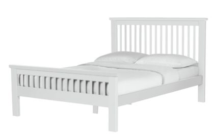 An Image of Argos Home Aubrey Small Double Bed Frame - White