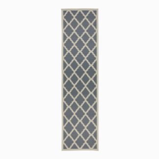 An Image of Padua Geometric Indoor Outdoor Runner Grey