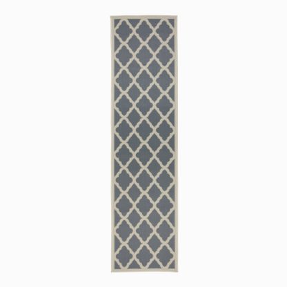 An Image of Padua Geometric Indoor Outdoor Runner Grey