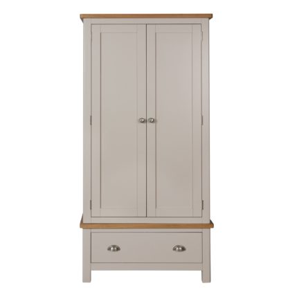 An Image of Reese Wardrobe Grey and Brown