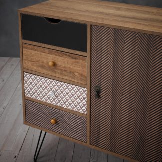 An Image of Casablanca Sideboard Dark Wood (Brown)