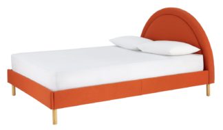 An Image of Habitat Sol Sunrise Kingsize Bed Frame - Orange