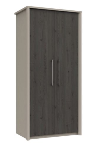 An Image of Lancaster 2 Door Wardrobe - Dark Grey