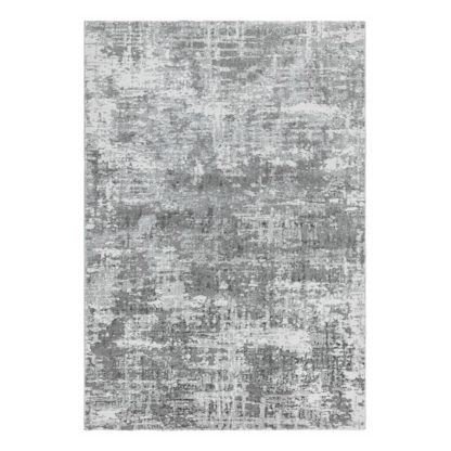 An Image of Asiatic Orion Shiny Rectangle Rug - 80x150cm - Blue & Grey