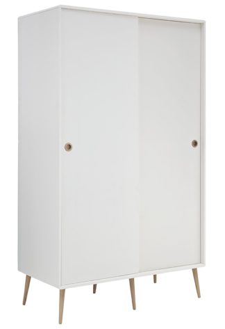 An Image of Softline 2 Door Sliding Wardrobe - White