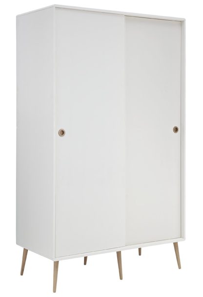 An Image of Softline 2 Door Sliding Wardrobe - White