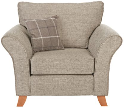 An Image of Argos Home Kayla Fabric Armchair - Beige