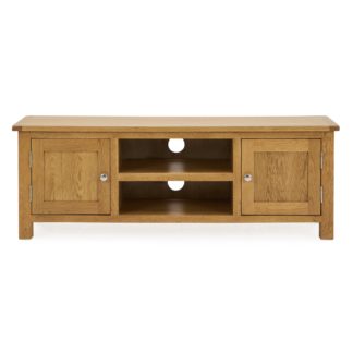 An Image of Bromley Wide TV Unit Oak Brown
