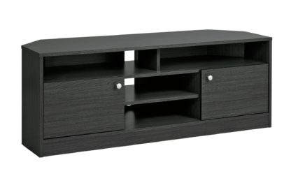 An Image of Habitat Corners Large TV Unit - Black