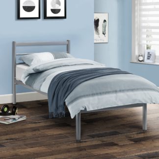 An Image of Alpen Silver Bedstead Silver