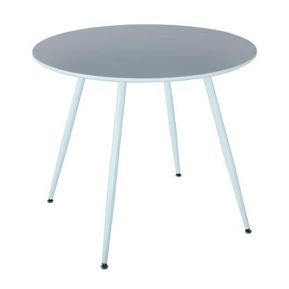 An Image of Habitat Beni Round 4 Seater Dining Table - White