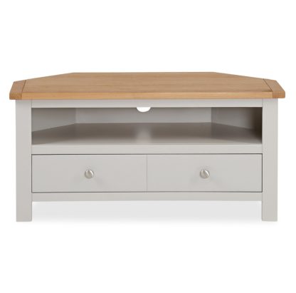 An Image of Bromley Grey Corner TV Stand Grey