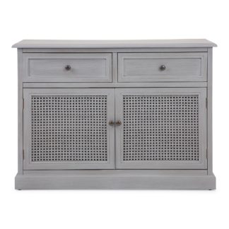 An Image of Lucy Cane Grey Small Sideboard Grey
